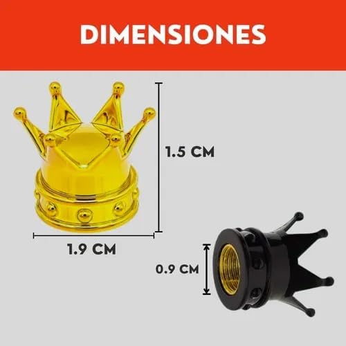 Genérico 36 Tapones Corona Válvula Llanta Coche Bici Moto Colores