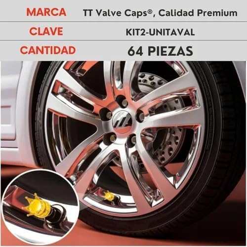 Genérico 64 Tapones Pivote Valvula Auto Moto Corona Granada Barril