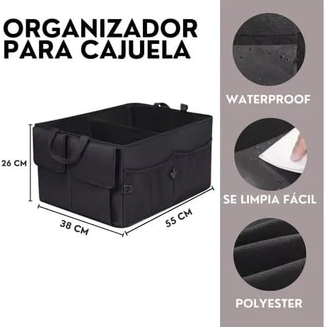 Genérico 1 Pza Organizador Cajuela Universal Plegable Camioneta Auto