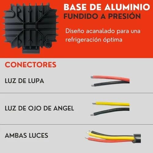 Faro Ojo De Angel 4'' Faro Niebla Luz Blanca Auto Moto Ore