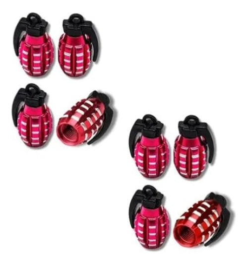 Tapones Corona Negra Válvula Llanta 8P