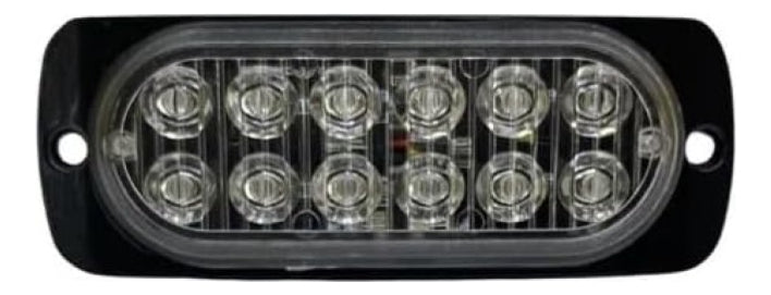 Faro Tipo Barra 12 Led Rojo Luz Fija