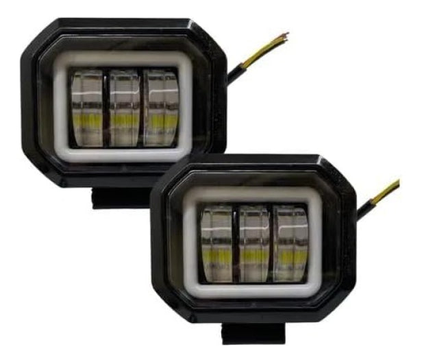 Luz Led Auxiliar Faro De Lupa Blanco
