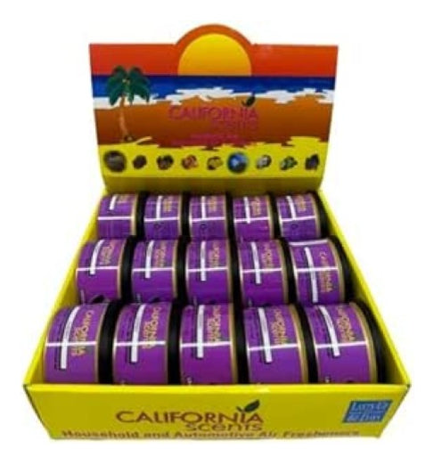 Caja 15 Pzs Aromatizante Auto California Scents Black Ice