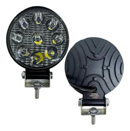 Faro Redondo 9 Led Luz Blanco Fijo