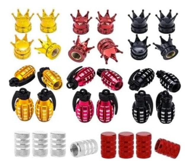 64 Tapones Pivote Valvula Auto Moto Corona Granada Barril