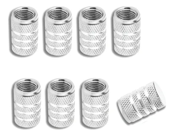 Tapones Pivote Válvula Llanta Aluminio Rojo 8P