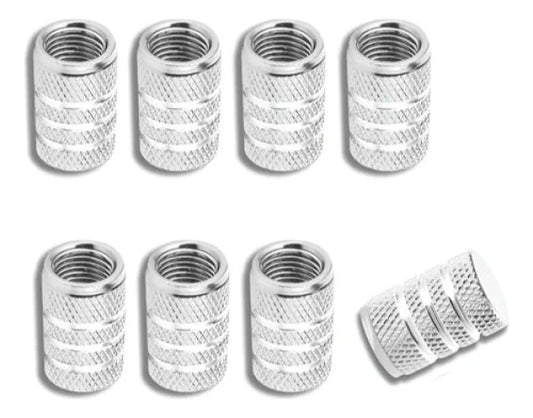 Tapones Pivote Válvula Llanta Aluminio Rojo 8P