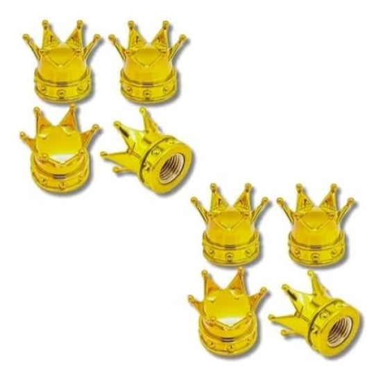 Tapones Corona Rojo Válvula Llanta 8P