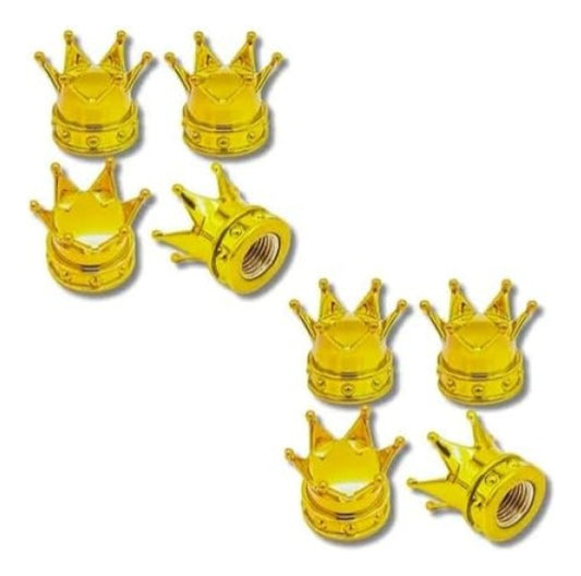 Tapones Corona Rojo Válvula Llanta 8P