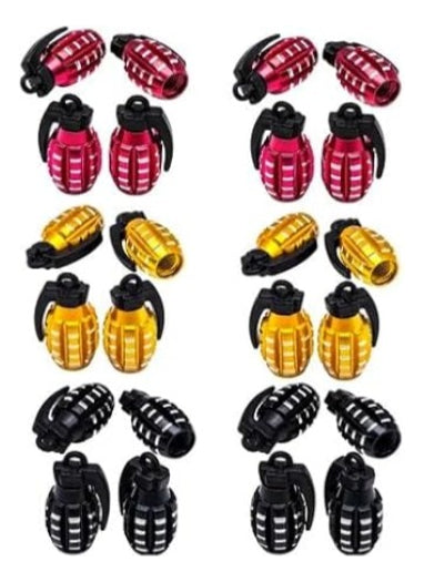 36 Tapones Valvula Aire Aluminio Moto Auto Granada Cols