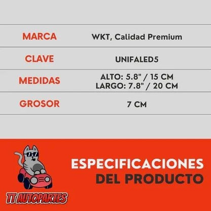 Faro 16 Led Cuadrado 48w Luz Blanca Con Base Ore