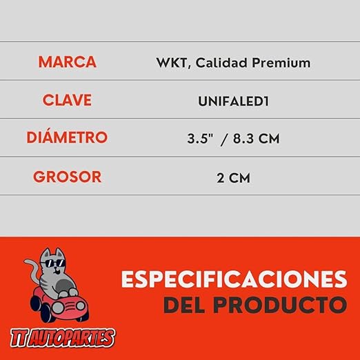 Faro Redondo 14 Led Luz Blanco Fijo Con Base Ore