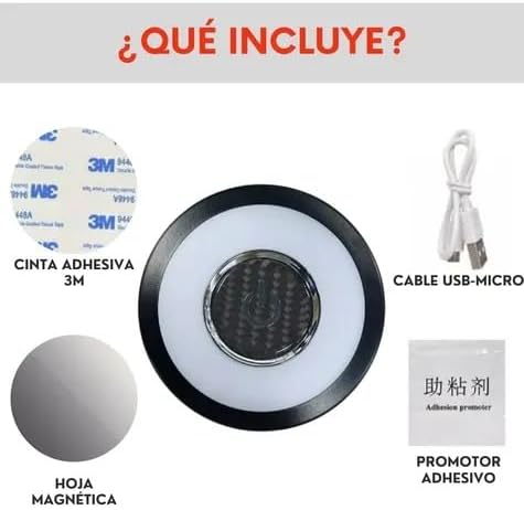Luz Led Techo Interior Casa Coche Automovil Recargable Usb