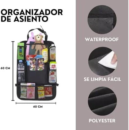 Genérico Organizador De Asiento Universal Auto Camioneta Coche 1 Pz