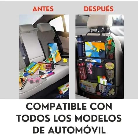 Genérico Organizador De Asiento Universal Auto Camioneta Coche 1 Pz