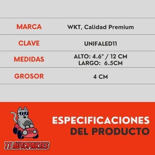 Luz Stop Freno Roja Universal Formula 1 Auto Moto 12 Led Ore