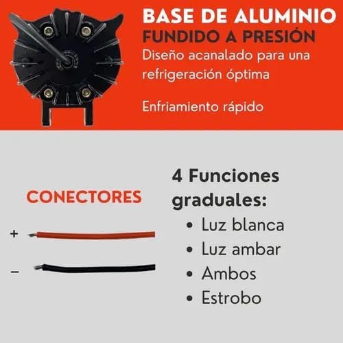 Faro Led Buho 80w Alta/Baja Doble Color Auto Moto Ore