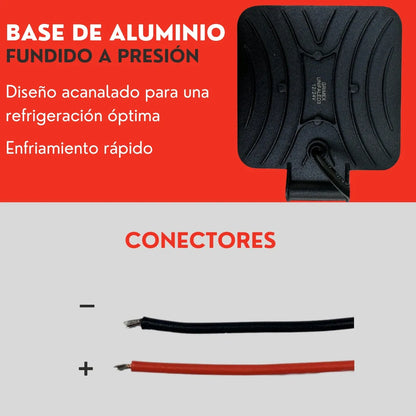 Par Faro 9 Led Cuadrado 27w Luz Blanca Fija Ore