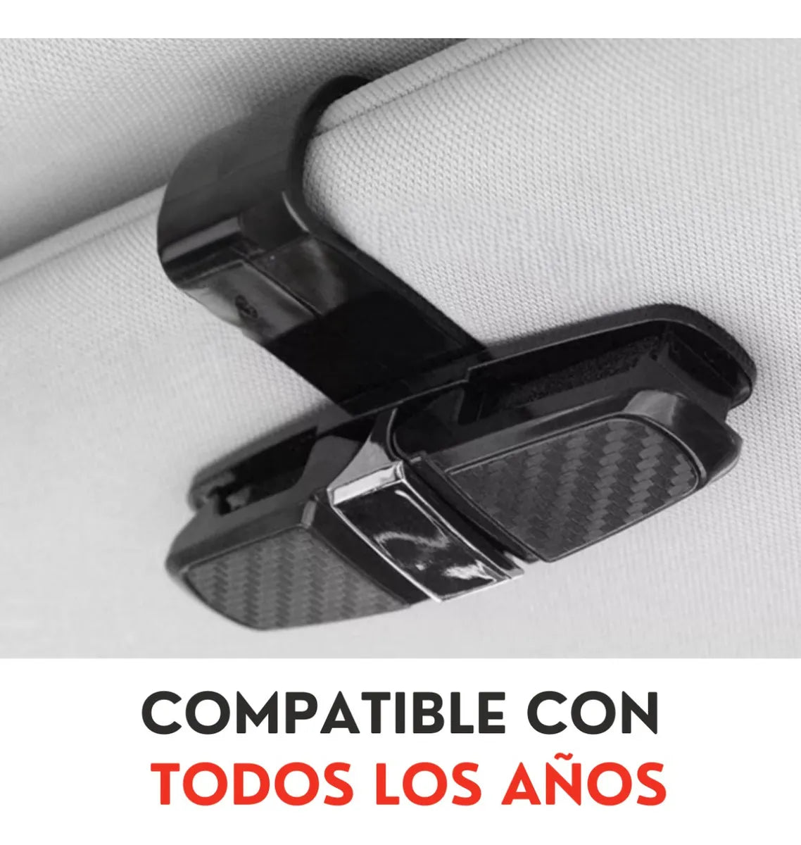 Genérico 2 Pzs Clip Porta Lente para Visera Auto Camioneta Universal
