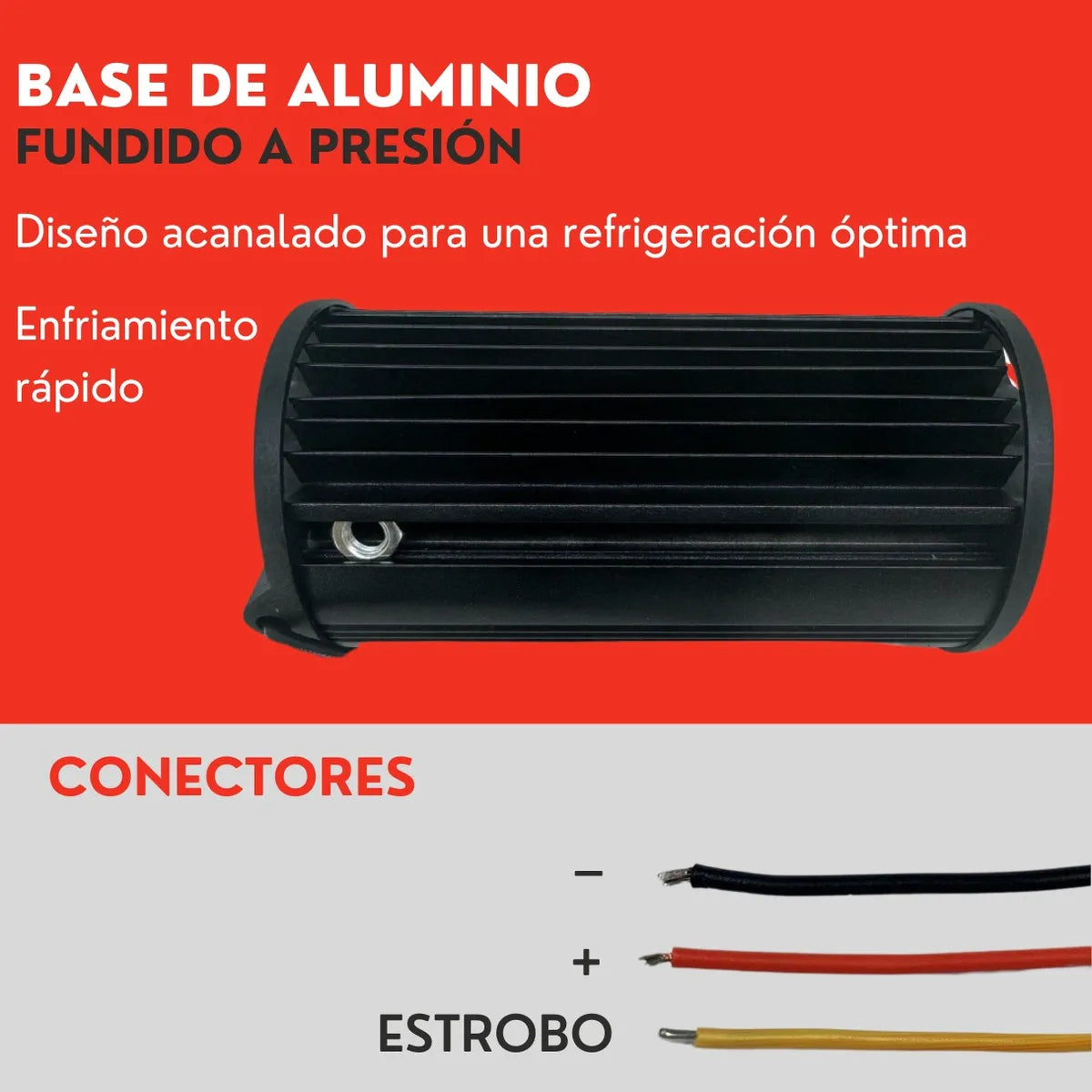 Faro Barra 40 Led Blanco Estrobo Auto Moto Ore