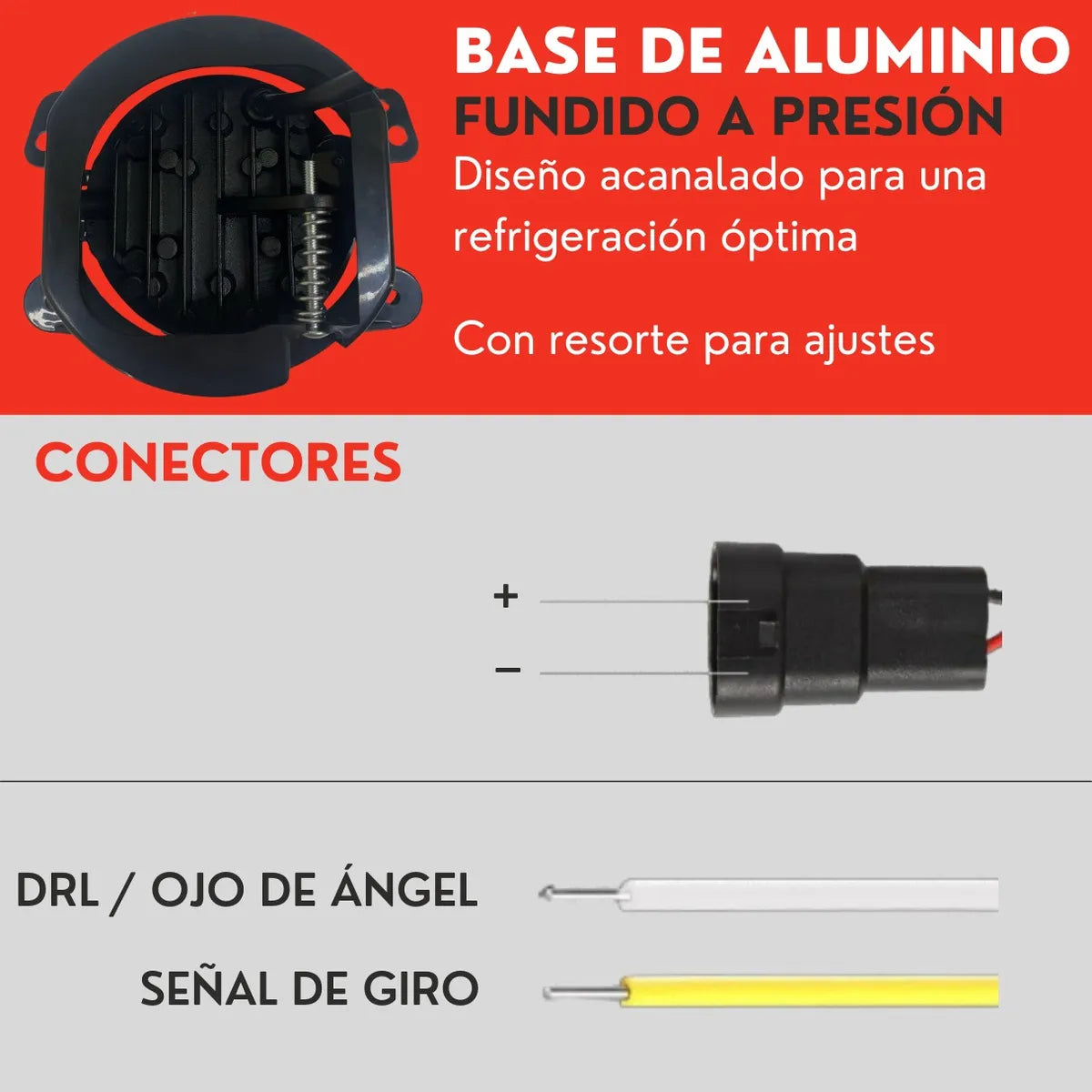 Par Faro De Niebla 4 Led Ojo Angel Para Jeep Wrangler Ore