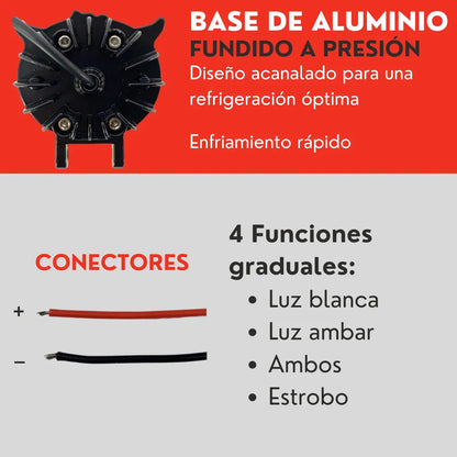 Par Faro Led Buho 80w Alta/Baja Doble Color Auto Moto Ore
