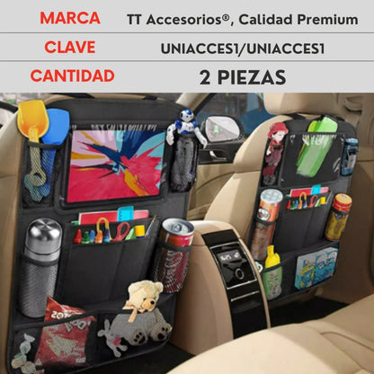 Genérico Par Organizador De Asiento Universal Auto Camioneta 2 Pzs