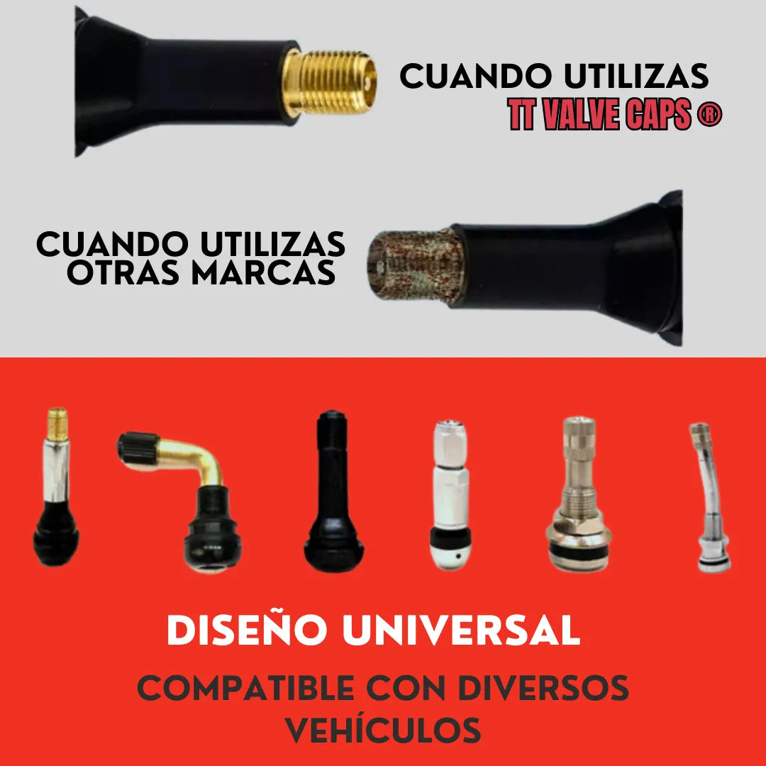 Genérico 8 Tapones Corona Rojo para Válvula De Llanta Coche Bici Moto