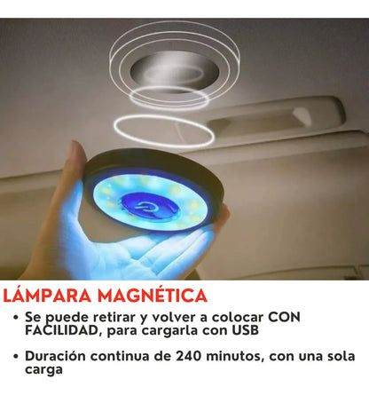 Par Luz Led Techo Interior Casa Auto Recargable Usb 2 Pzs