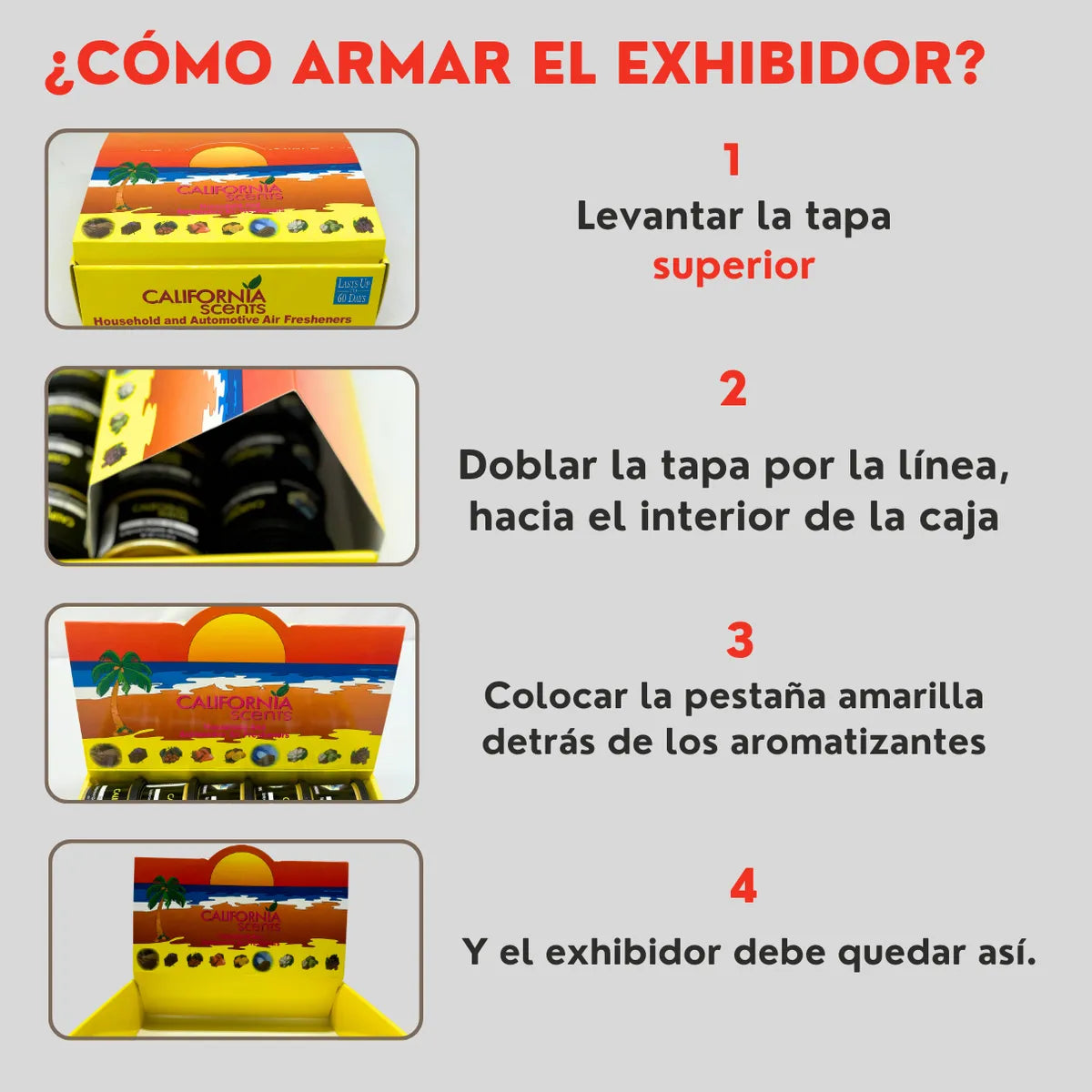 Caja 15 Pzs Aromatizante Auto California Scents Black Ice