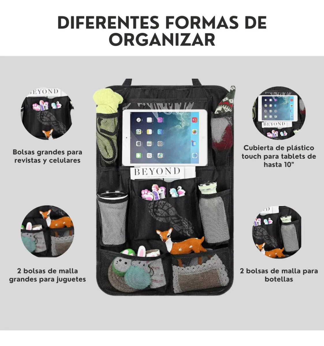 Genérico Par Organizador De Asiento Universal Auto Camioneta 2 Pzs