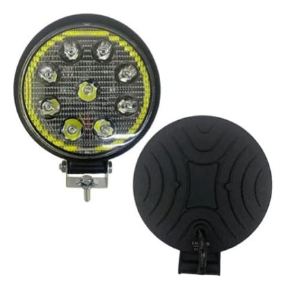  Faro 9 Led Ojo De Angel Alta Y Baja 