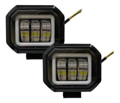 Luz Led Auxiliar Faro De Lupa Blanco 