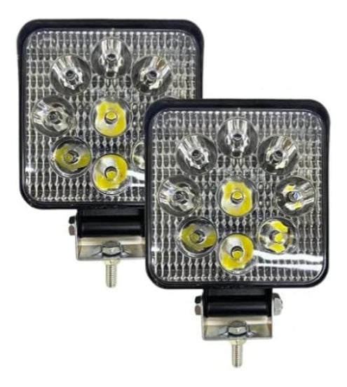  Faro Redondo 14 Led Luz Blanco Fijo 