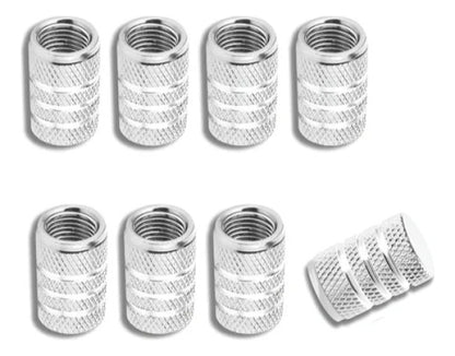 Tapones Pivote Válvula Llanta Aluminio Rojo 8P